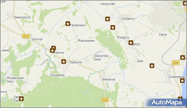 mapa Starzyński Dwór, Starzyński Dwór na mapie Targeo