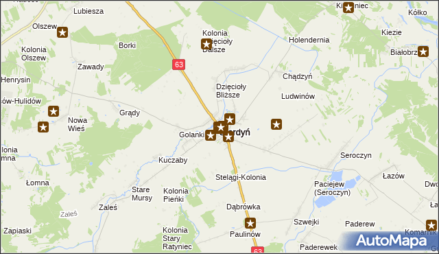 mapa Sterdyń, Sterdyń na mapie Targeo