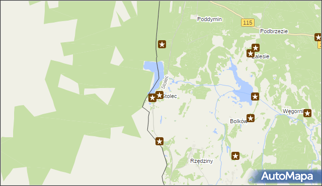 mapa Stolec gmina Dobra (Szczecińska), Stolec gmina Dobra (Szczecińska) na mapie Targeo