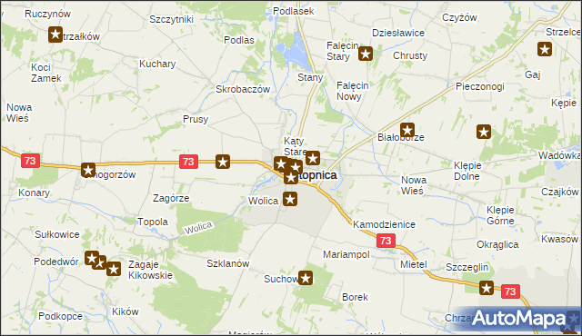 mapa Stopnica, Stopnica na mapie Targeo