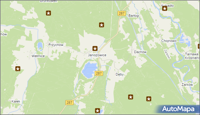 mapa Strużka gmina Bobrowice, Strużka gmina Bobrowice na mapie Targeo