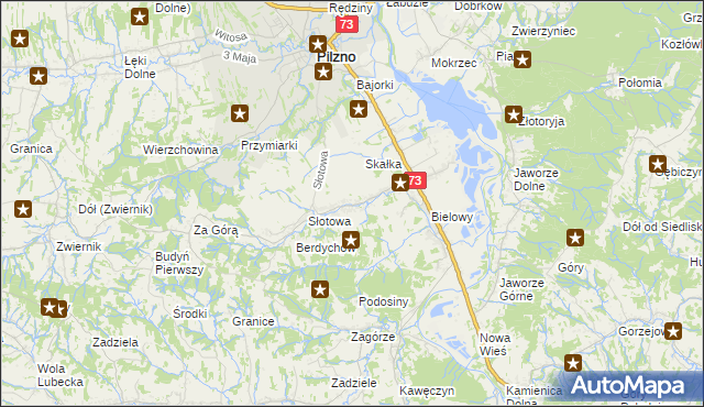 mapa Strzegocice, Strzegocice na mapie Targeo