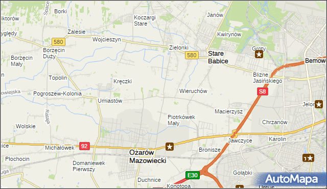 mapa Strzykuły, Strzykuły na mapie Targeo