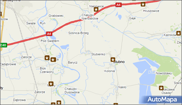mapa Stubienko, Stubienko na mapie Targeo
