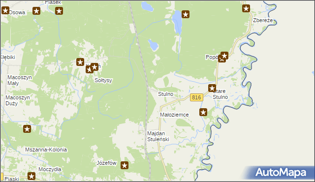 mapa Stulno, Stulno na mapie Targeo