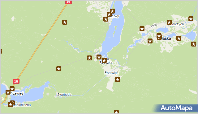 mapa Sucha Rzeczka, Sucha Rzeczka na mapie Targeo