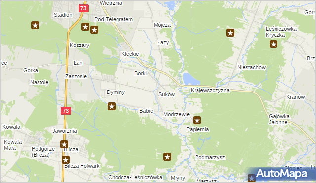 mapa Suków gmina Daleszyce, Suków gmina Daleszyce na mapie Targeo