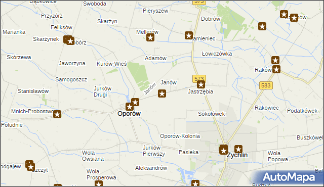 mapa Świechów, Świechów na mapie Targeo