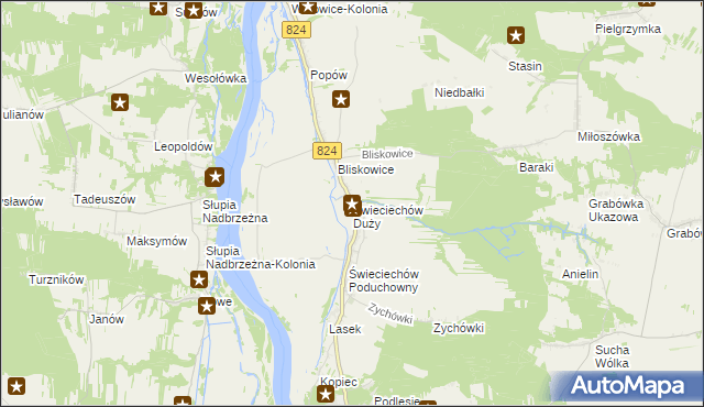 mapa Świeciechów Duży, Świeciechów Duży na mapie Targeo