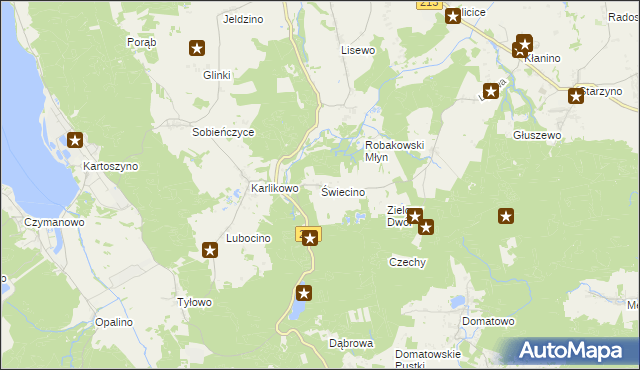 mapa Świecino, Świecino na mapie Targeo