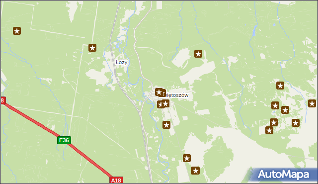 mapa Świętoszów, Świętoszów na mapie Targeo