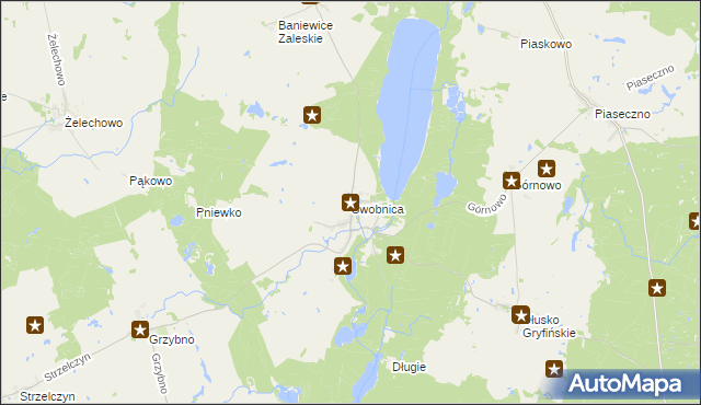 mapa Swobnica, Swobnica na mapie Targeo