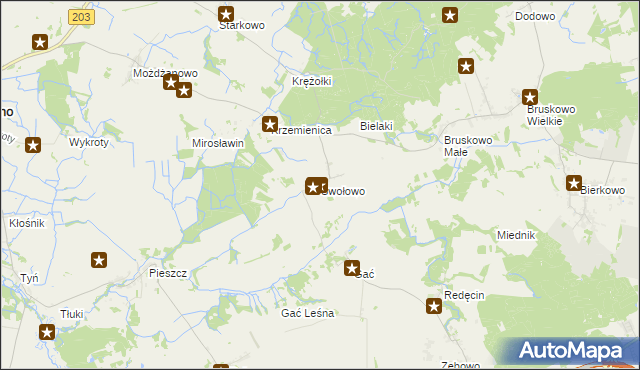 mapa Swołowo, Swołowo na mapie Targeo