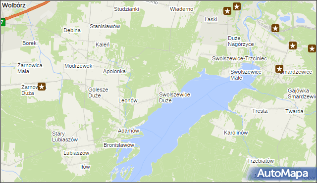 mapa Swolszewice Duże, Swolszewice Duże na mapie Targeo