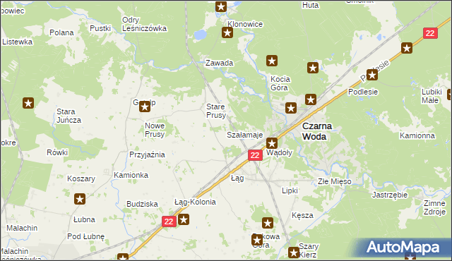mapa Szałamaje, Szałamaje na mapie Targeo