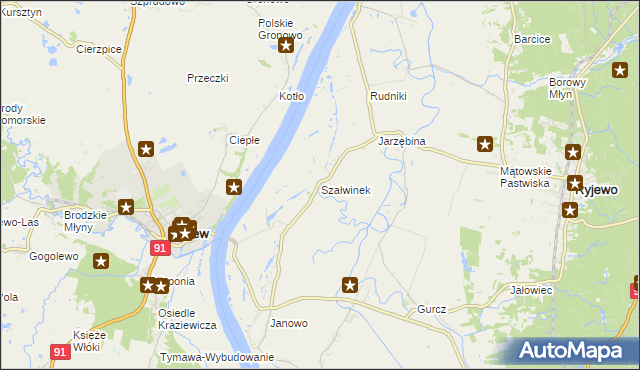 mapa Szałwinek, Szałwinek na mapie Targeo