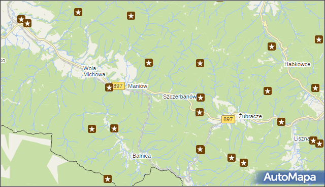 mapa Szczerbanówka, Szczerbanówka na mapie Targeo