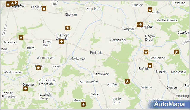 mapa Szetlew, Szetlew na mapie Targeo