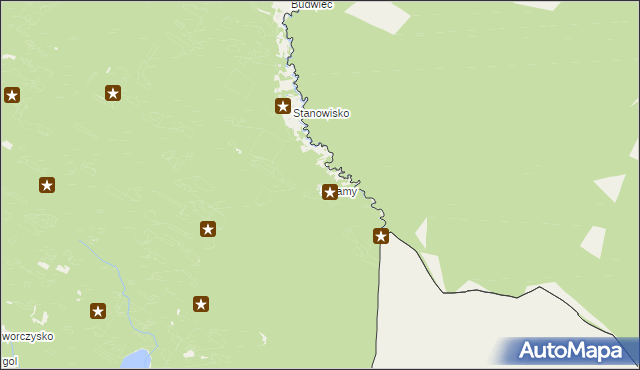 mapa Szlamy, Szlamy na mapie Targeo