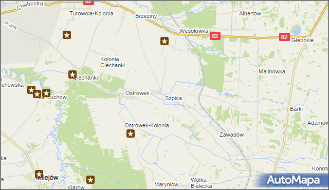 mapa Szpica, Szpica na mapie Targeo
