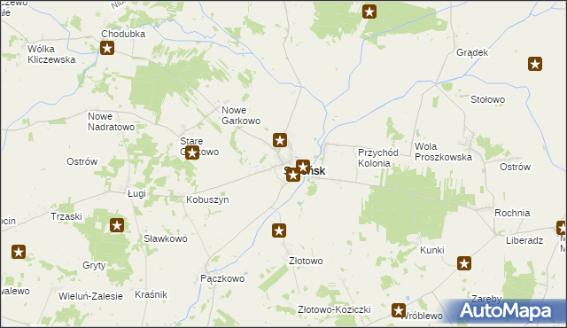 mapa Szreńsk, Szreńsk na mapie Targeo