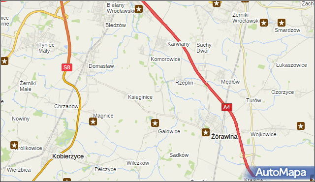 mapa Szukalice, Szukalice na mapie Targeo