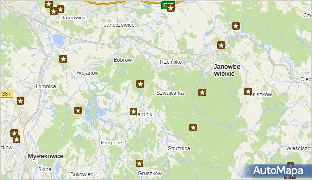 mapa Szwajcarka, Szwajcarka na mapie Targeo