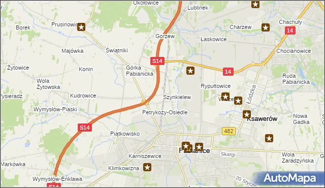 mapa Szynkielew, Szynkielew na mapie Targeo