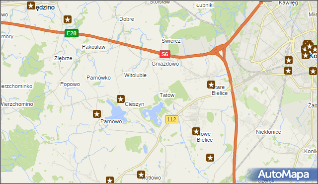 mapa Tatów, Tatów na mapie Targeo