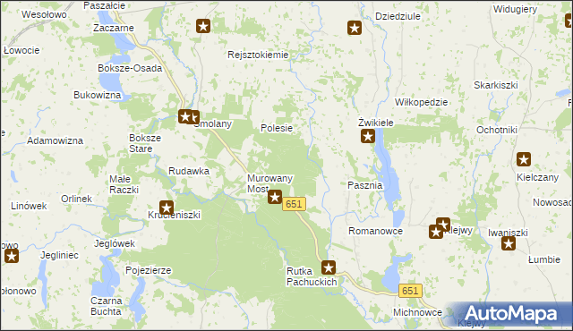 mapa Teklinowo Gajówka, Teklinowo Gajówka na mapie Targeo