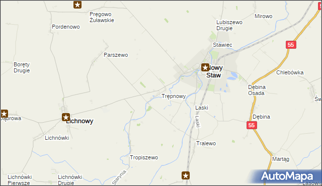 mapa Trępnowy, Trępnowy na mapie Targeo