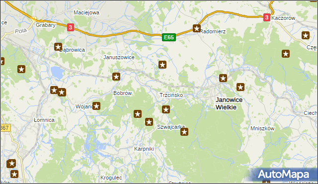 mapa Trzcińsko, Trzcińsko na mapie Targeo