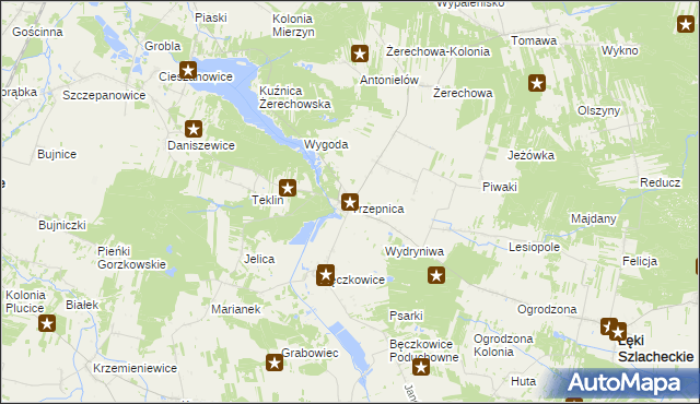 mapa Trzepnica, Trzepnica na mapie Targeo