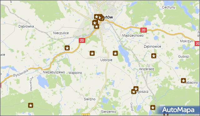 mapa Udorpie, Udorpie na mapie Targeo