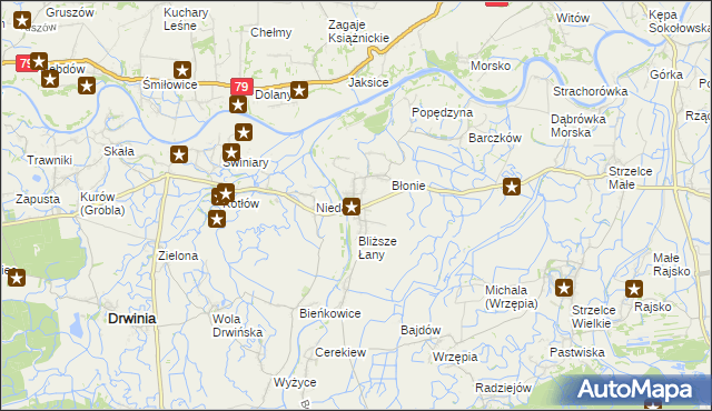 mapa Uście Solne, Uście Solne na mapie Targeo