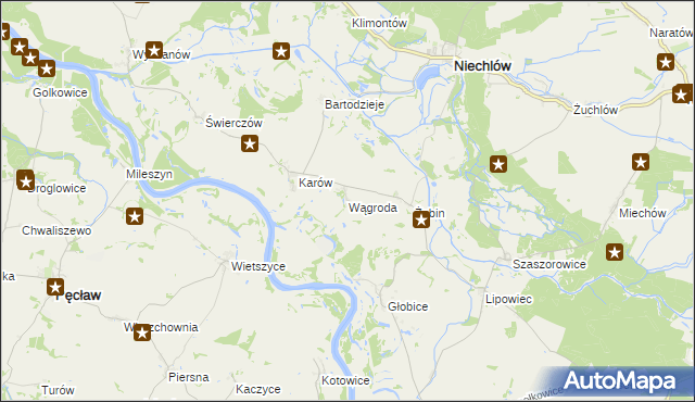 mapa Wągroda, Wągroda na mapie Targeo