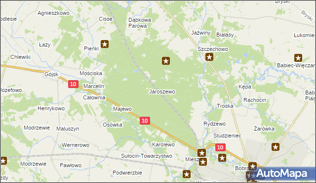 mapa Walerianowo gmina Sierpc, Walerianowo gmina Sierpc na mapie Targeo