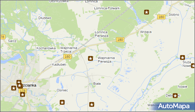 mapa Wapniarnia Pierwsza, Wapniarnia Pierwsza na mapie Targeo