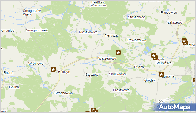 mapa Warzęgowo, Warzęgowo na mapie Targeo
