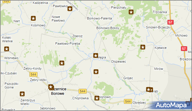 mapa Węgra, Węgra na mapie Targeo