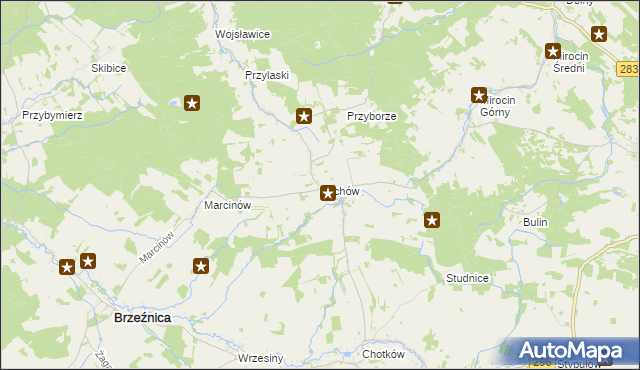 mapa Wichów, Wichów na mapie Targeo