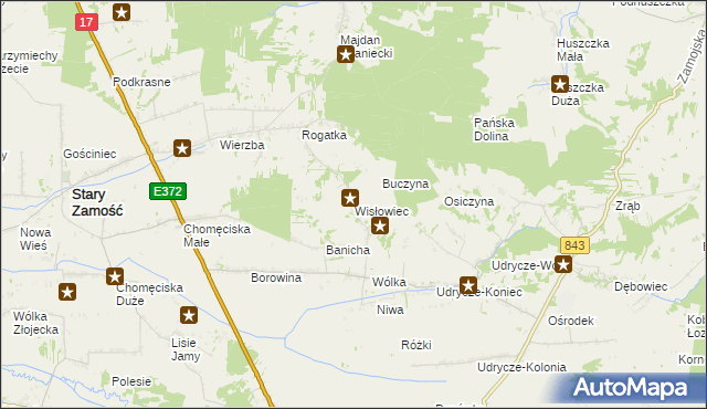 mapa Wisłowiec, Wisłowiec na mapie Targeo