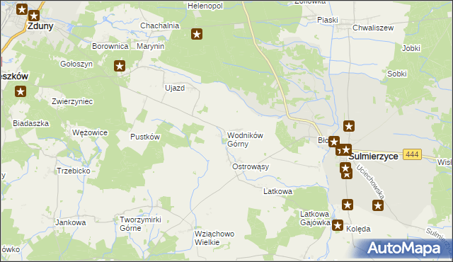 mapa Wodników Górny, Wodników Górny na mapie Targeo