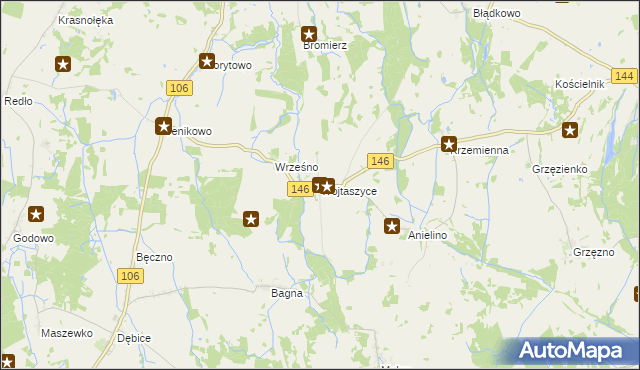 mapa Wojtaszyce, Wojtaszyce na mapie Targeo