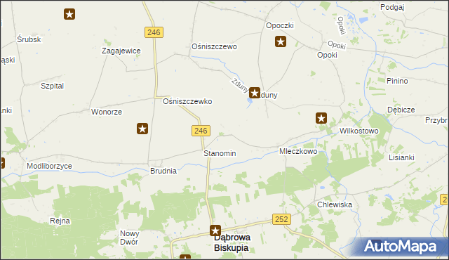 mapa Wola Stanomińska, Wola Stanomińska na mapie Targeo