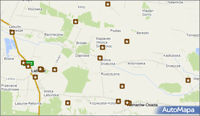 mapa Wolica Śniatycka, Wolica Śniatycka na mapie Targeo