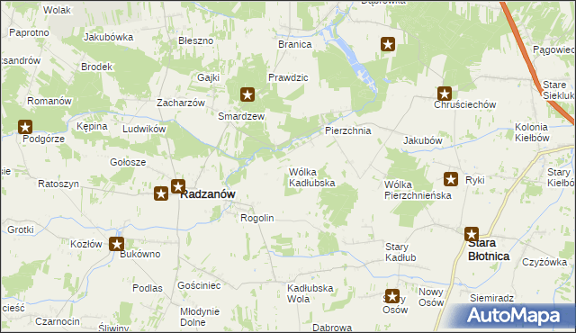 mapa Wólka Kadłubska, Wólka Kadłubska na mapie Targeo