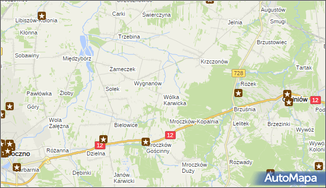mapa Wólka Karwicka, Wólka Karwicka na mapie Targeo