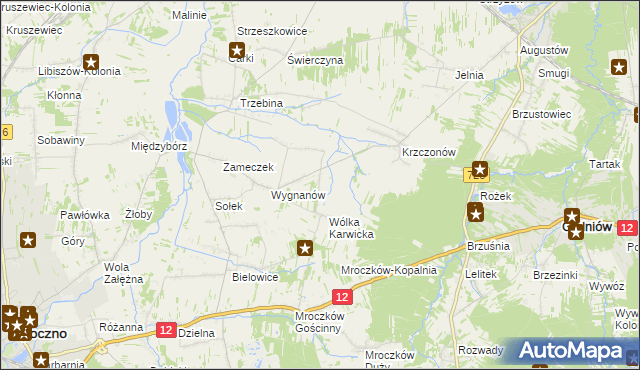 mapa Wólka Karwicka-Kolonia, Wólka Karwicka-Kolonia na mapie Targeo