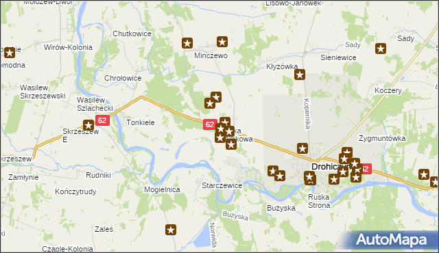 mapa Wólka Zamkowa, Wólka Zamkowa na mapie Targeo